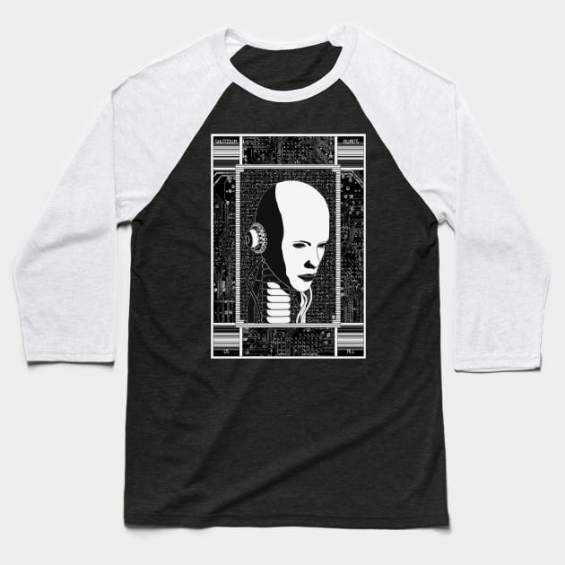 Shutdown Awaits Us All Baseball T-Shirt by Mist Grafik